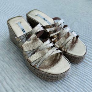 BRAND NEW ZARA WEDGE SANDAL